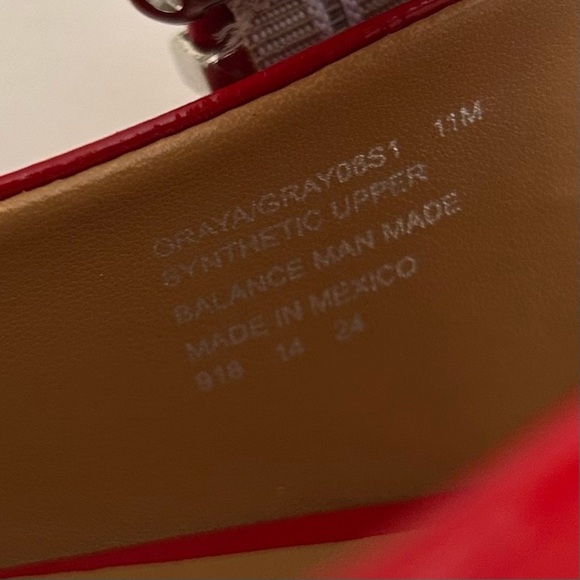 NEW, Steve Madden Graya Red Patent Leather Buckle Slingback Flats, Size 11 - Picture 9 of 10